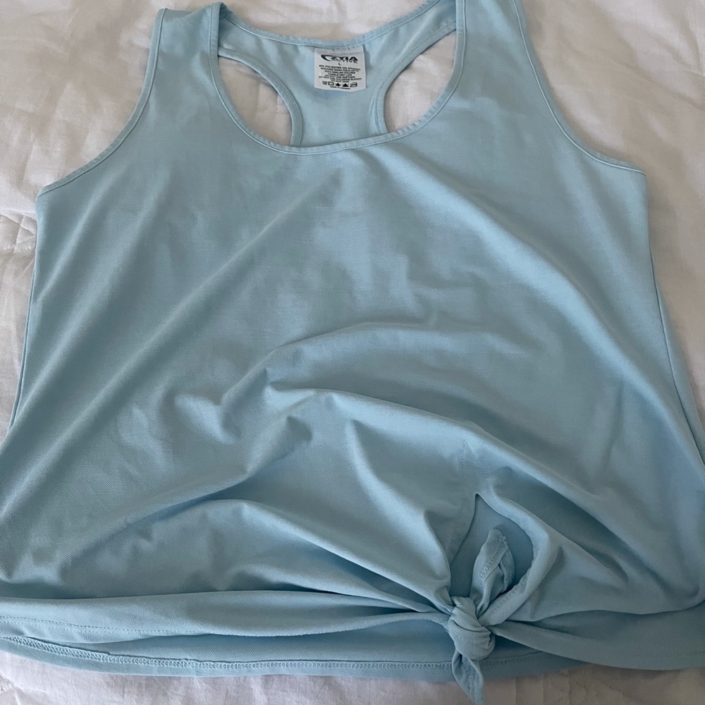 Zyia Size L Sky Knot Just a Cute Tank